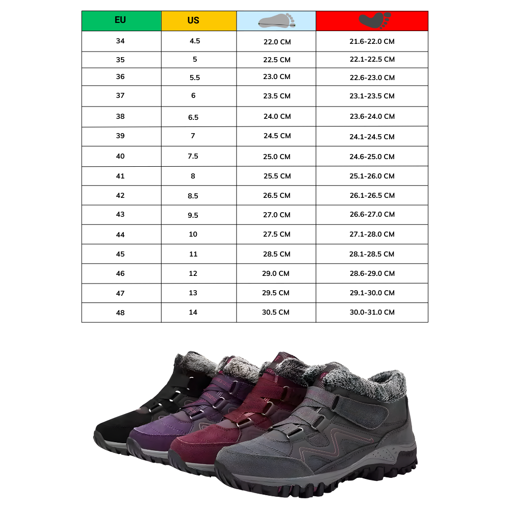 Bottines d'hiver chaudes doublées en polaire - Ozerty