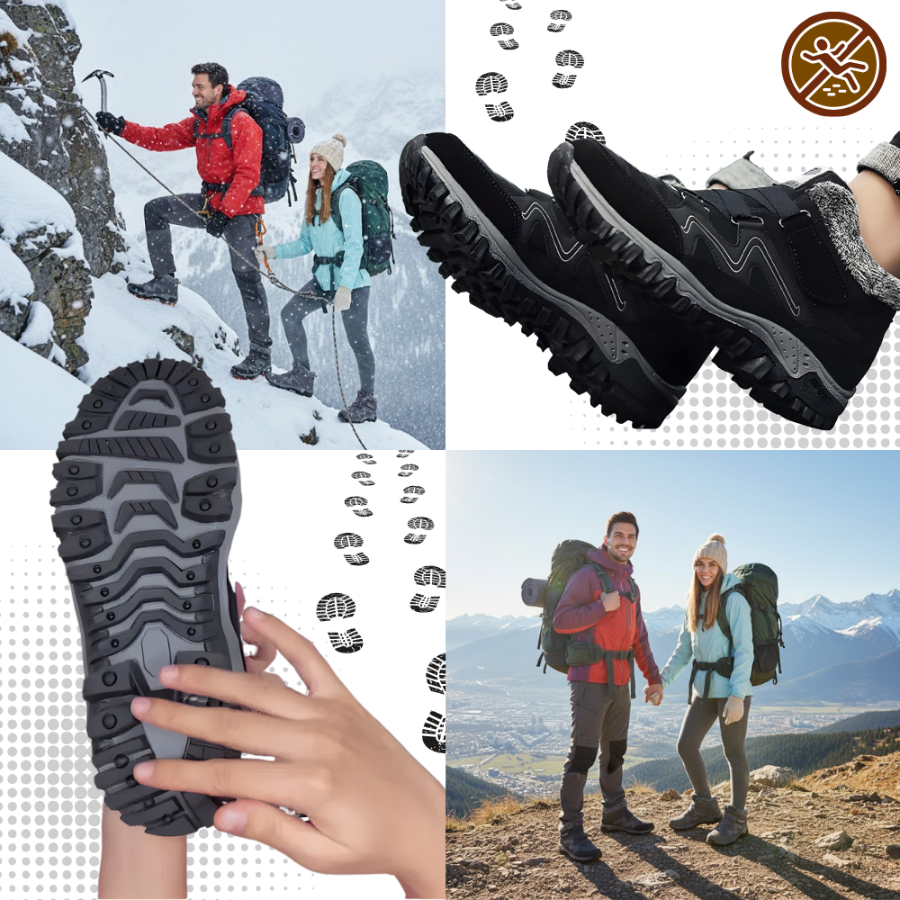 Bottines d'hiver chaudes doublées en polaire - Ozerty