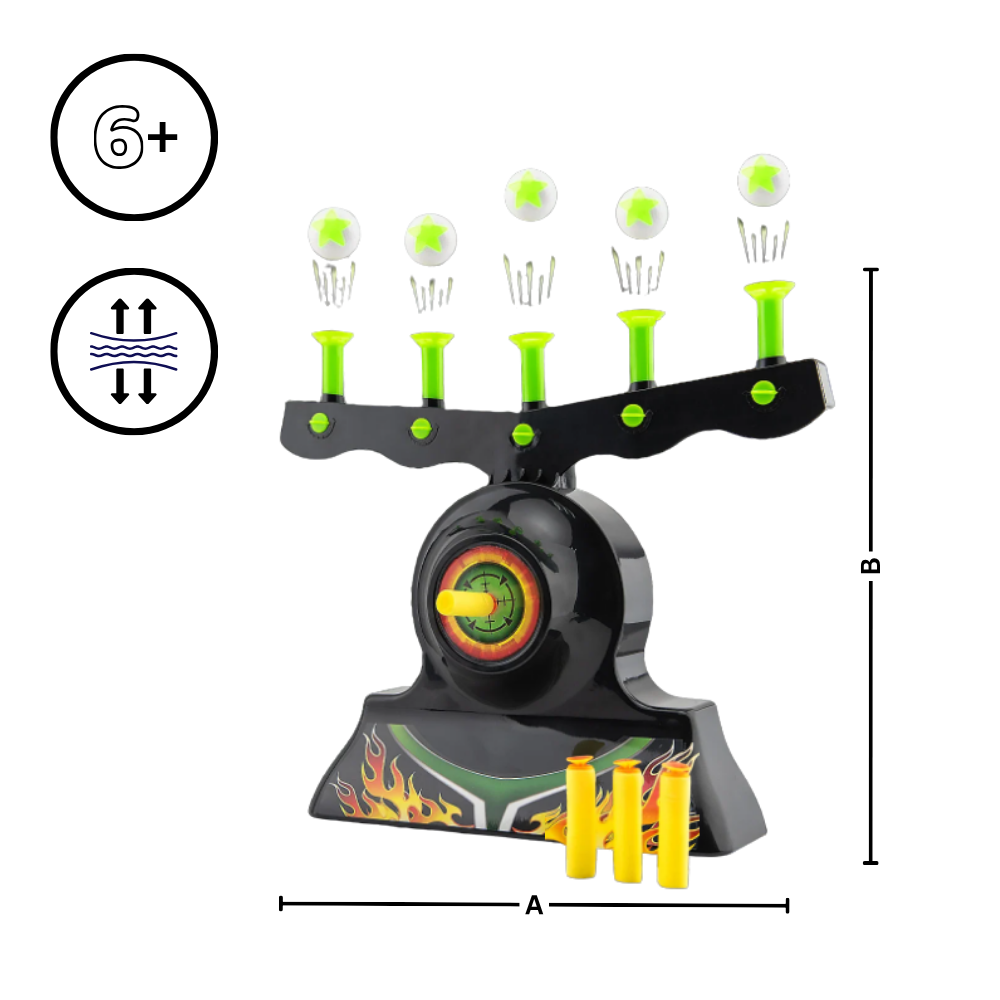 Jeu de tir avec balles flottantes lumineuses - Ozerty