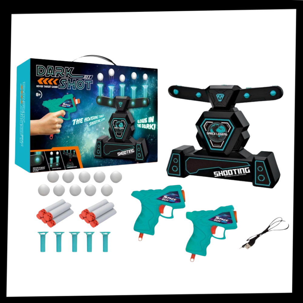 Jeu de tir avec balles flottantes lumineuses - Ozerty