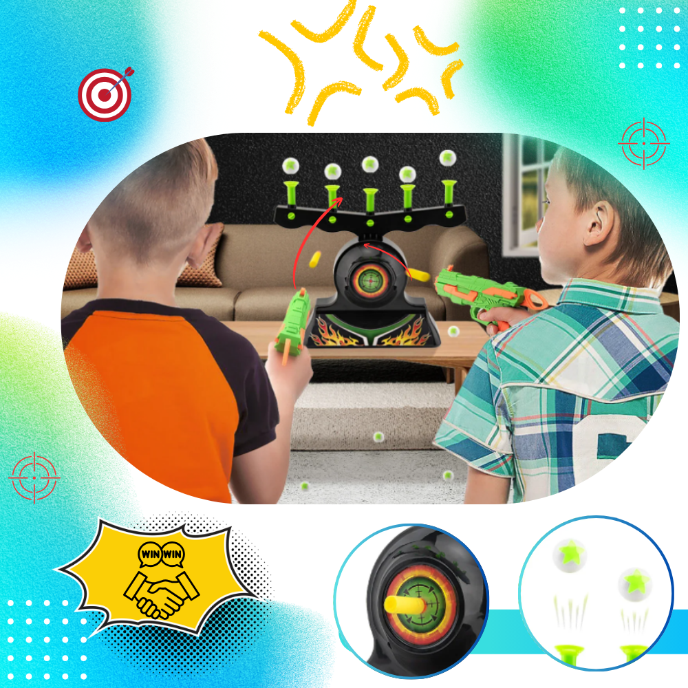 Jeu de tir avec balles flottantes lumineuses - Ozerty