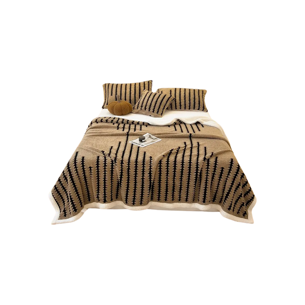 Couverture d'hiver molletonnée et moelleuse