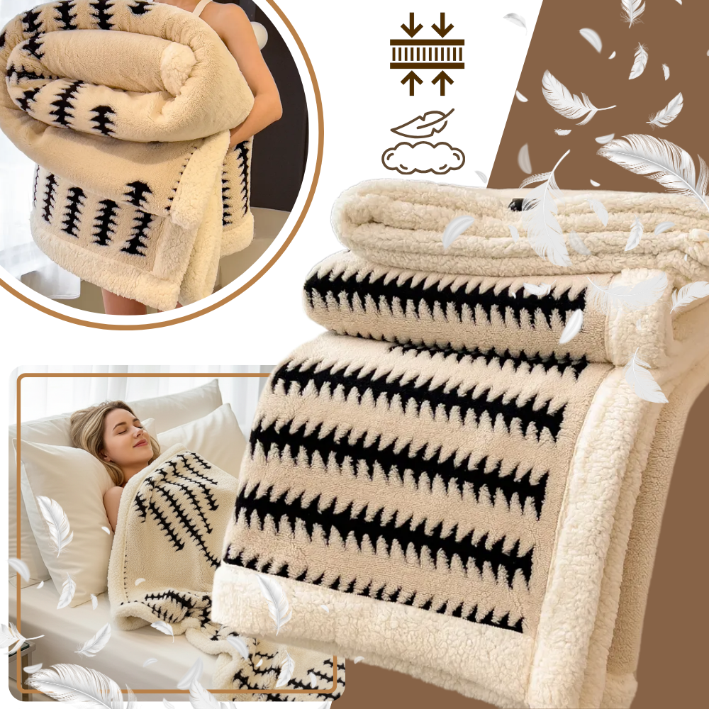 Couverture d'hiver molletonnée et moelleuse - Ozerty