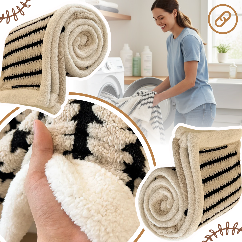 Couverture d'hiver molletonnée et moelleuse - Ozerty