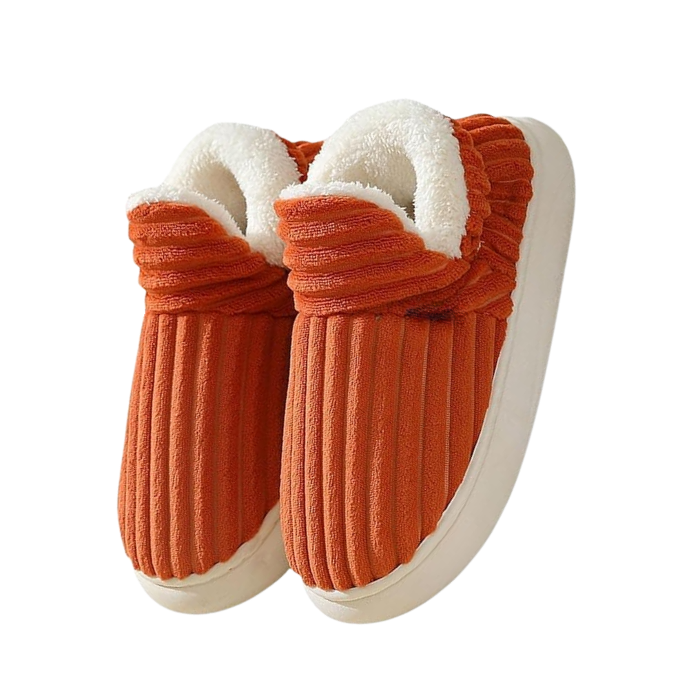 pantoufles d'intérieur douillettes en peluche moelleuse