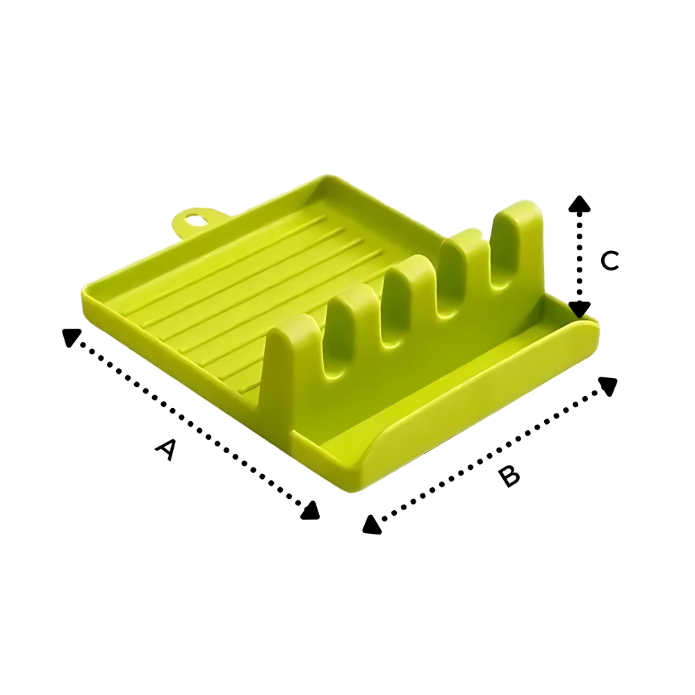 Support de spatules antidérapant à quatre emplacements - Ozerty