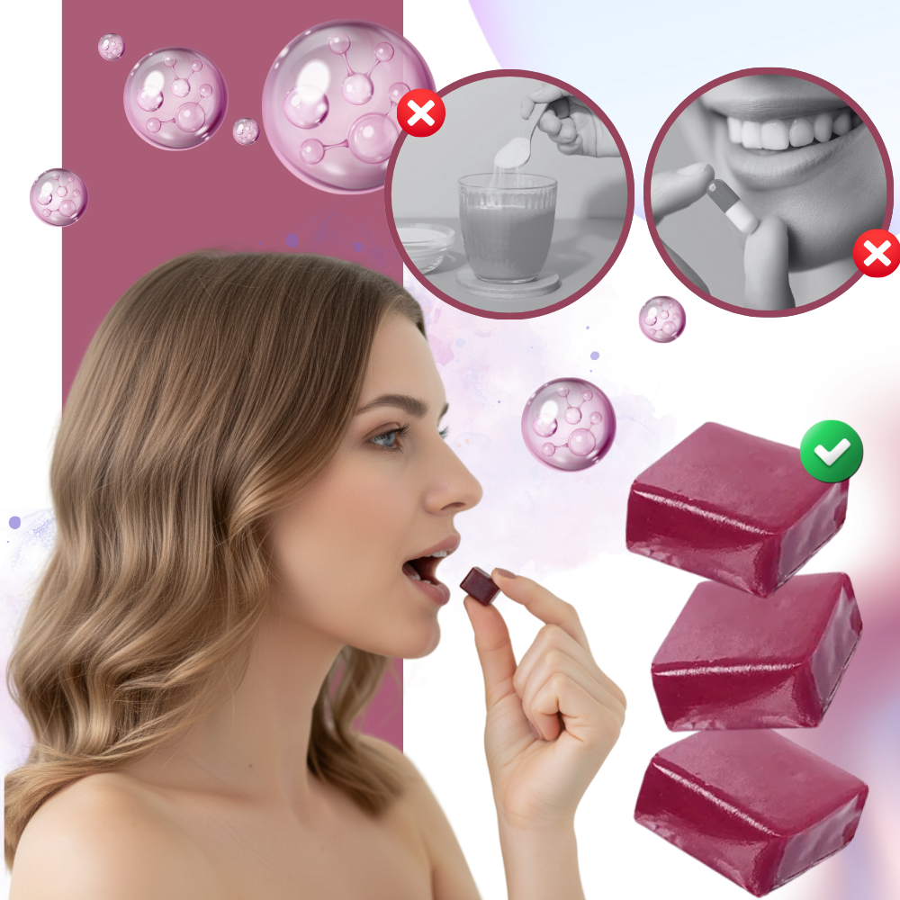 Gummies fruités et enrichis à la biotine pour cheveux - Ozerty