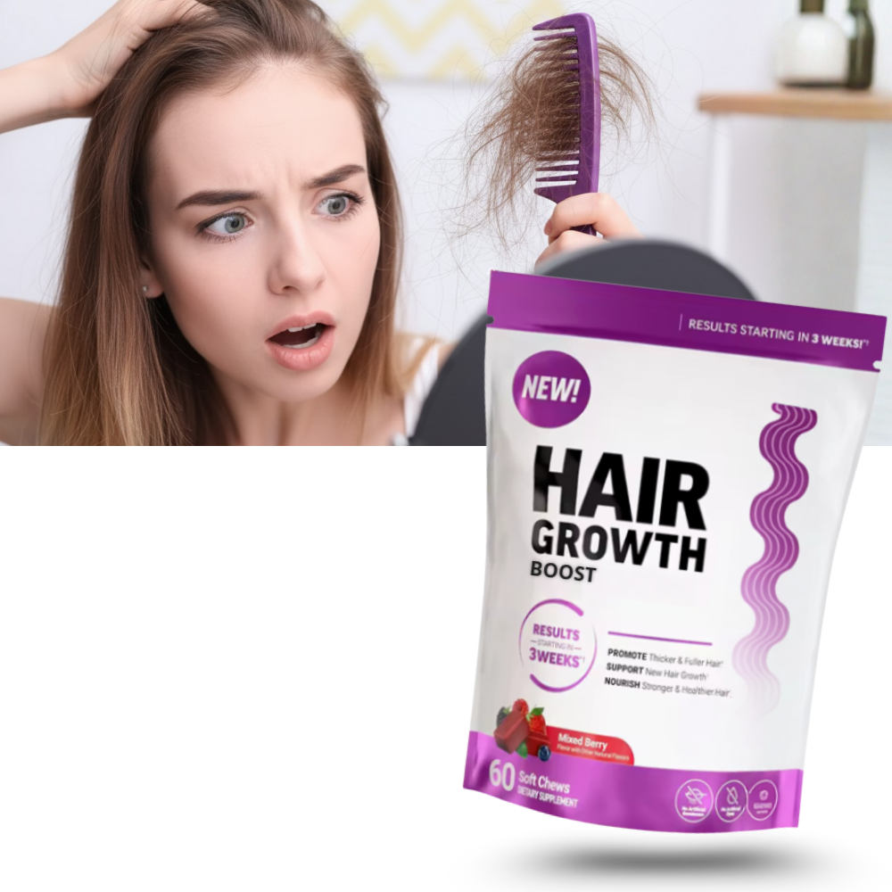 Gummies fruités et enrichis à la biotine pour cheveux - Ozerty