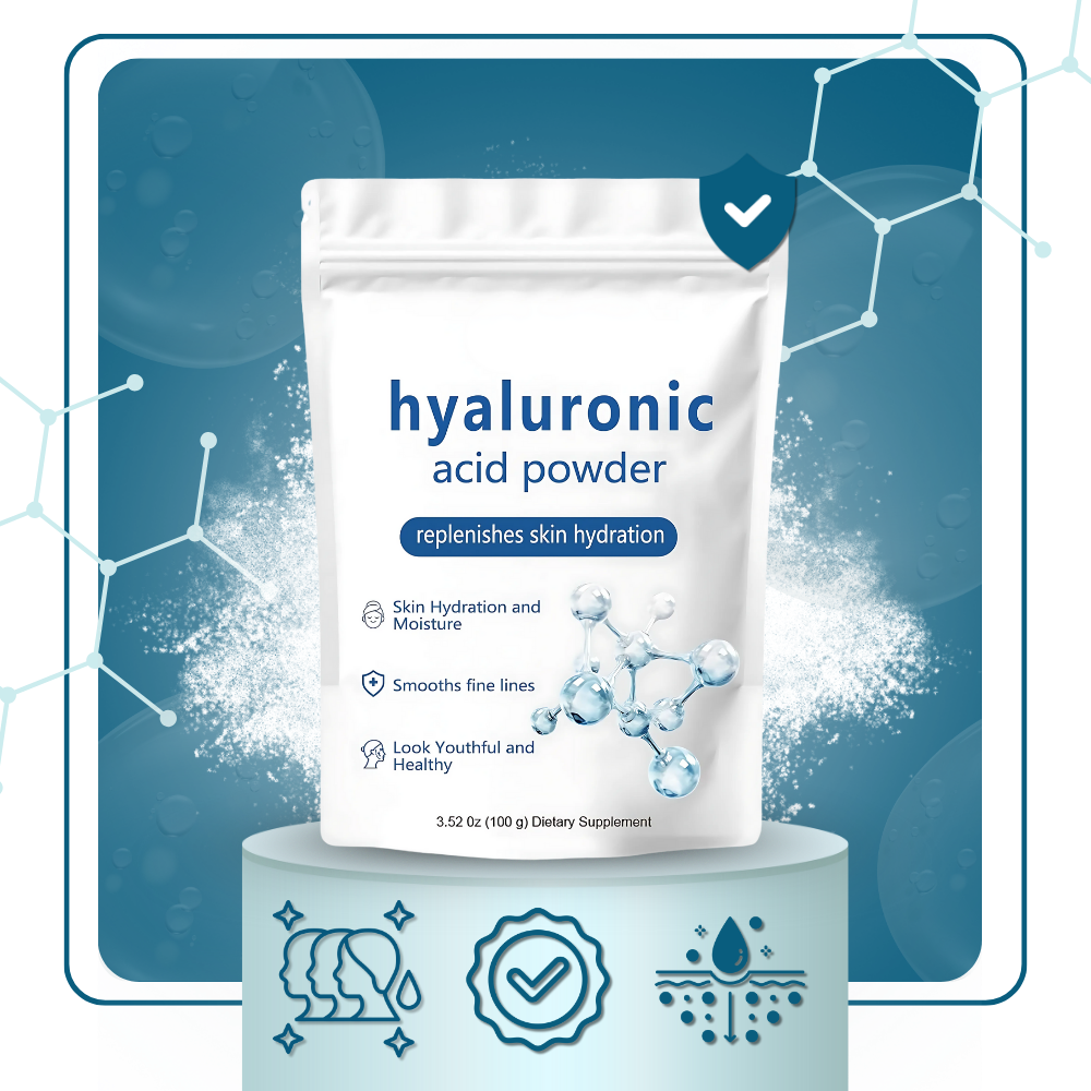 Poudre d'acide hyaluronique hydratante à spectre complet - Ozerty