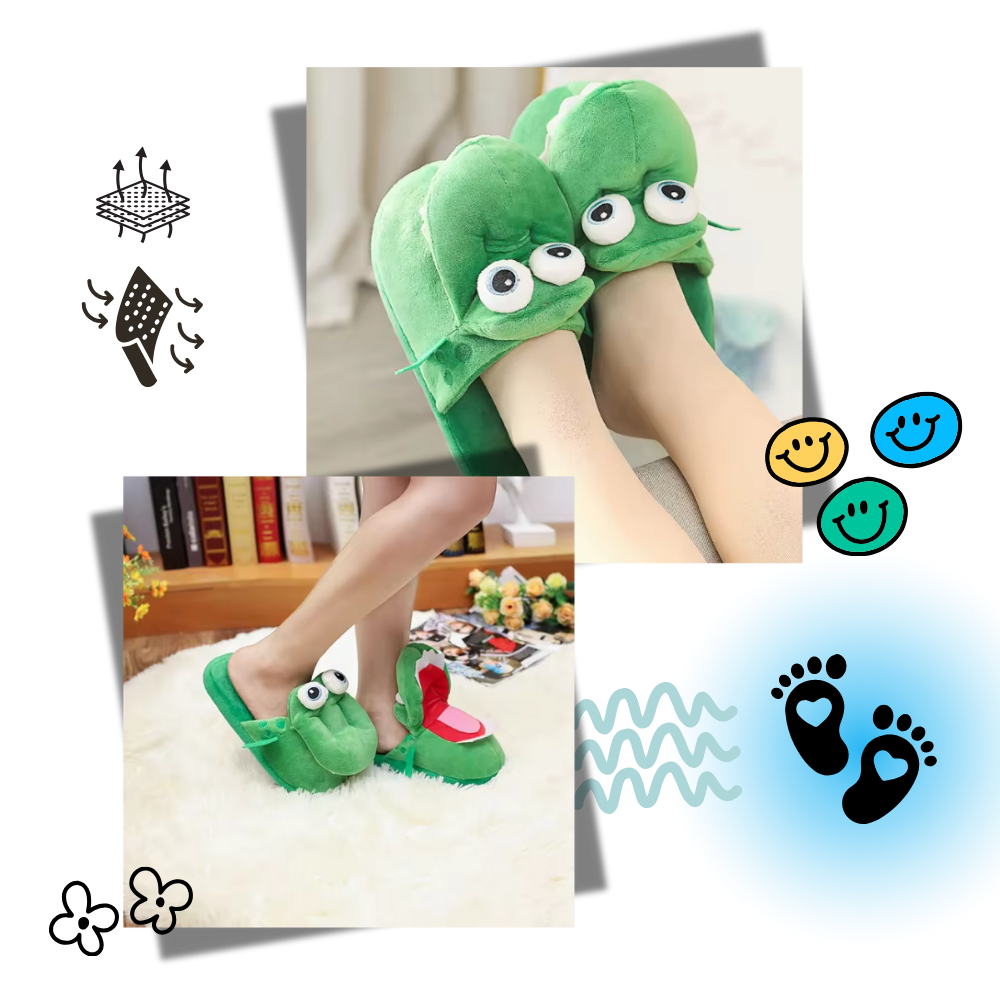 Chaussons crocodile amusants et confortables - Ozerty