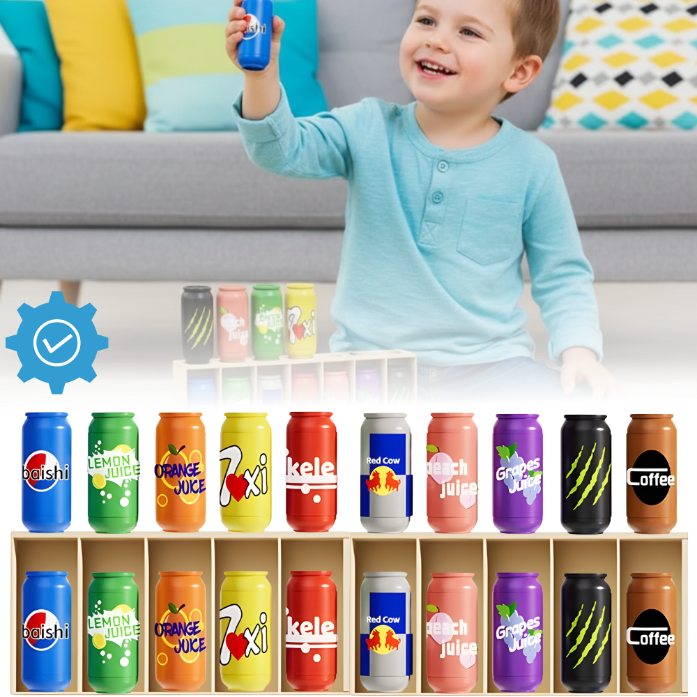 Jeu de mémoire amusant avec des canettes de soda - Ozerty