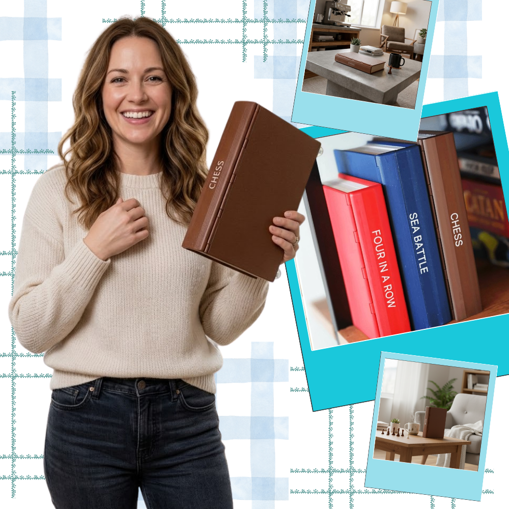 Échiquier pliable en forme de livre décoratif - Ozerty