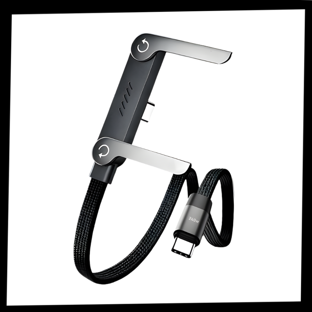 Câble de charge téléphone avec support intégré - Ozerty