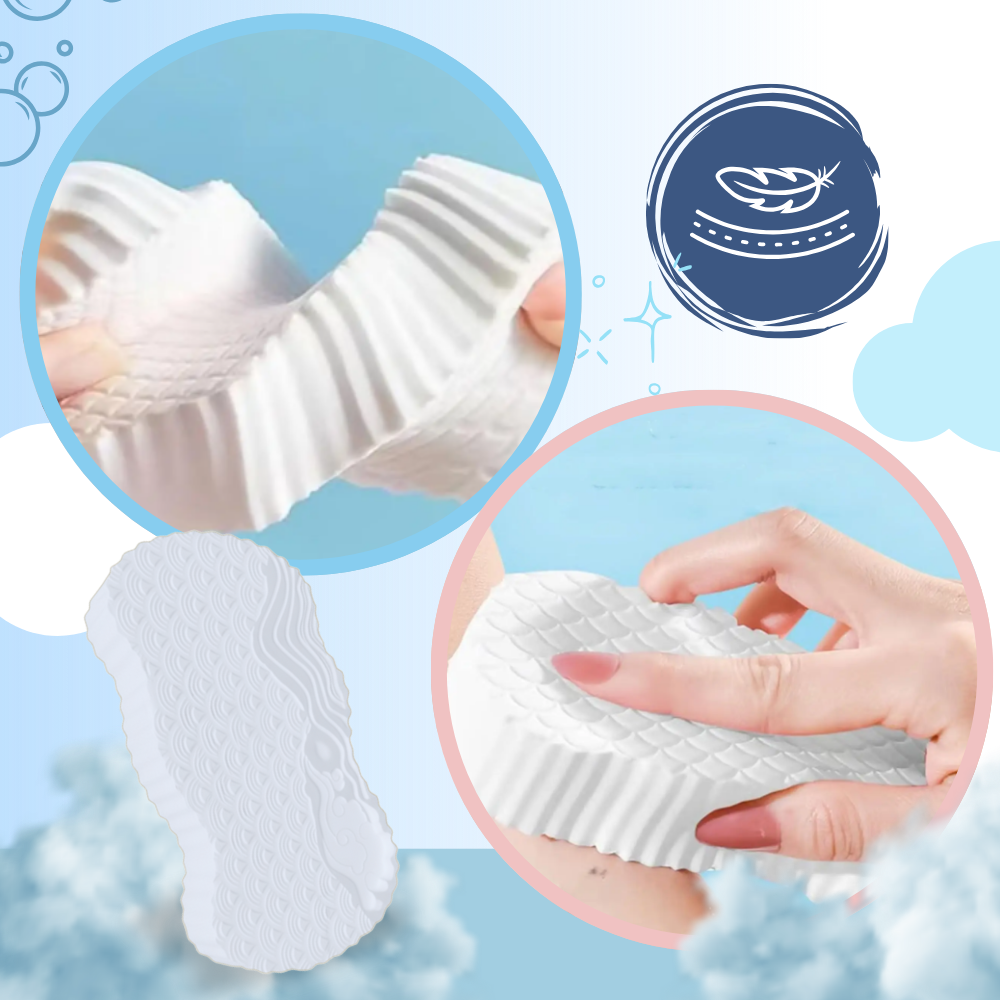 Éponge de bain exfoliante douce - Ozerty