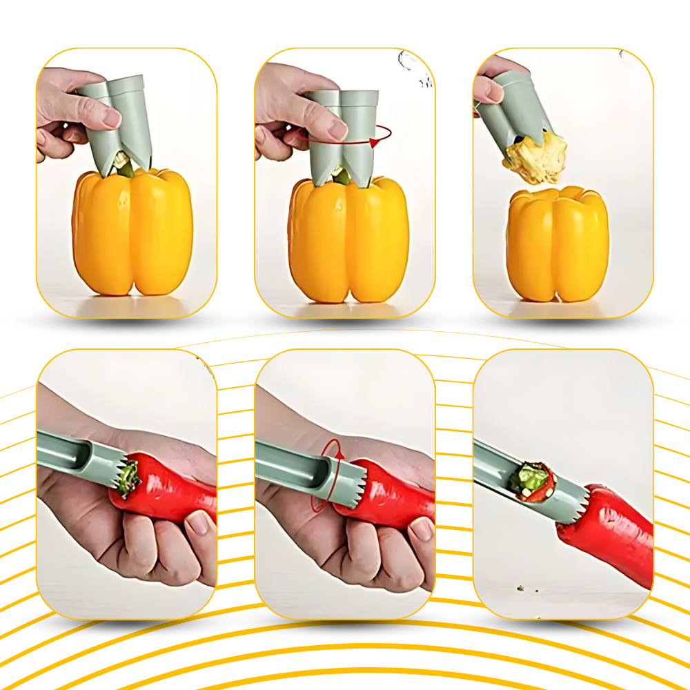 Dénoyauteur inoffensif de fruits et légumes - Ozerty