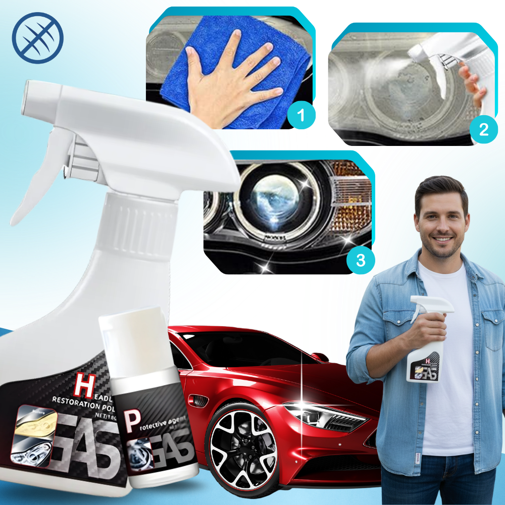 Kit de nettoyage et de restauration des phares - Ozerty