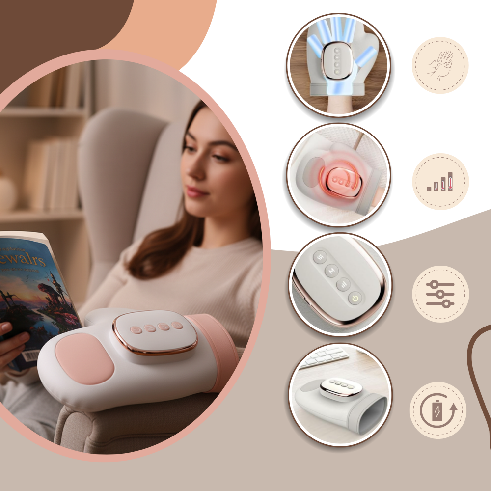 Gant de massage par compression thermique - Ozerty