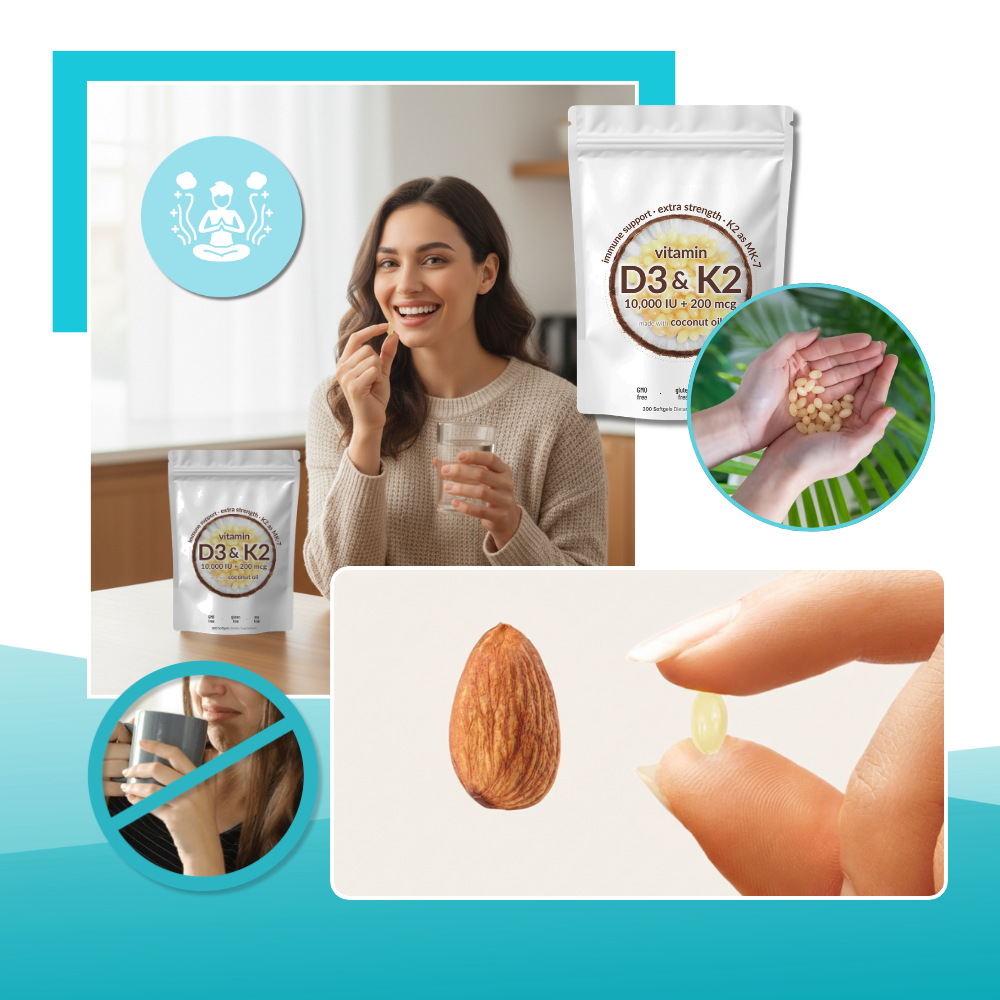Gélules D3 & K2 haute puissance - Ozerty