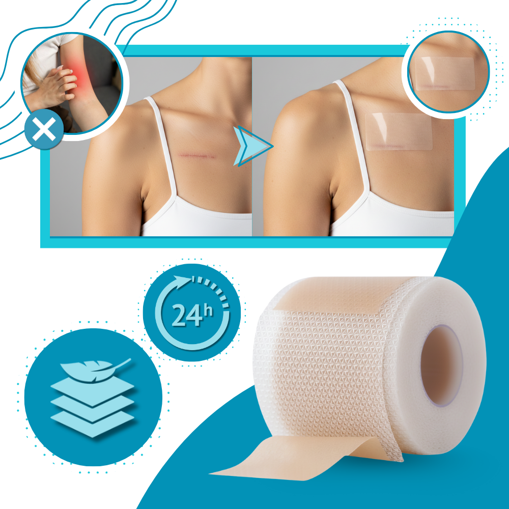 Patch en silicone  à l'acide hyaluronique pour cicatrices - Ozerty