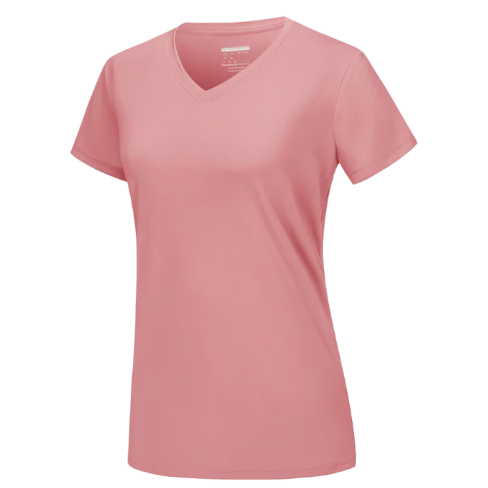 T-shirt rafraîchissant col en V pour femme

 -Gris rose - Ozerty