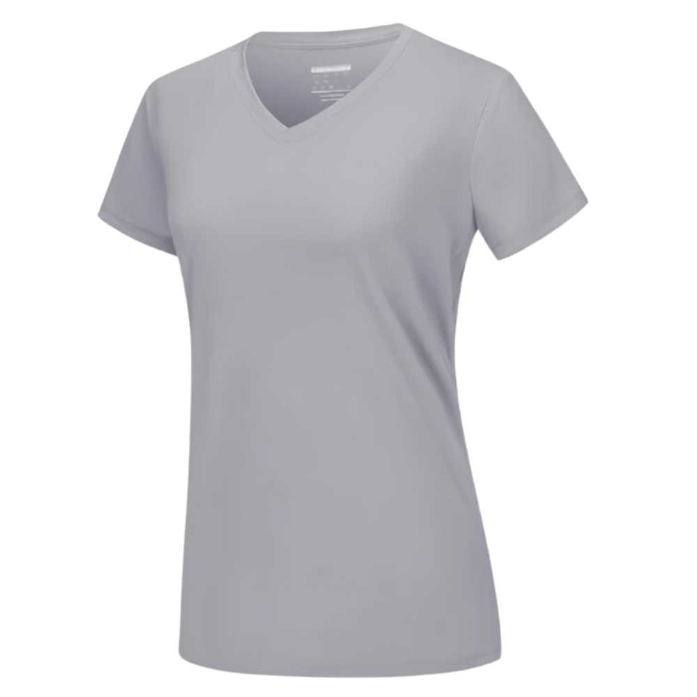 T-shirt rafraîchissant col en V pour femme

 -Gris clair - Ozerty