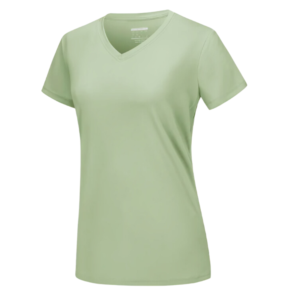 T-shirt rafraîchissant col en V pour femme

 -Vert clair - Ozerty