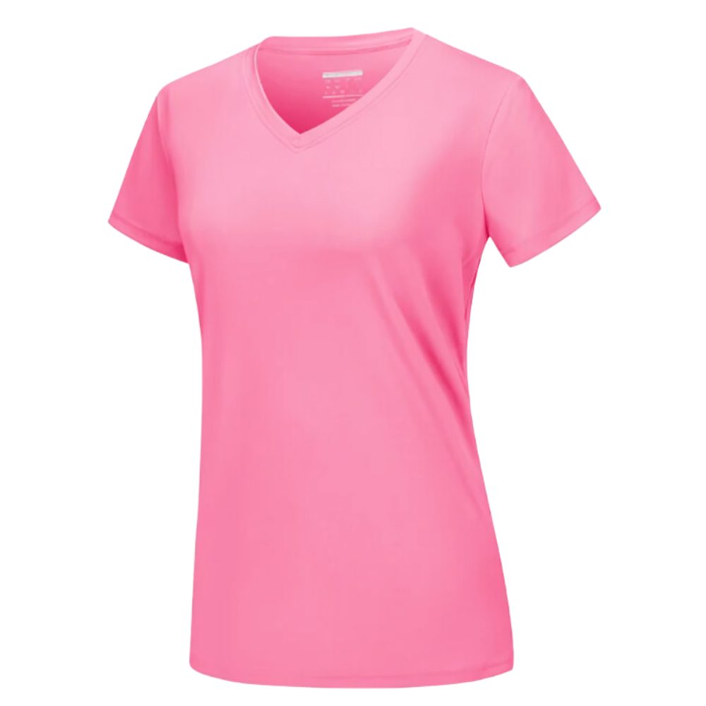 T-shirt rafraîchissant col en V pour femme

 -Rouge rosé - Ozerty
