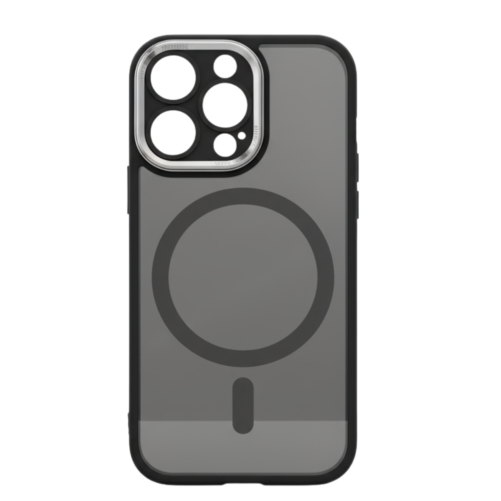 Coque magnétique antichoc pour iPhone -Noir - Ozerty