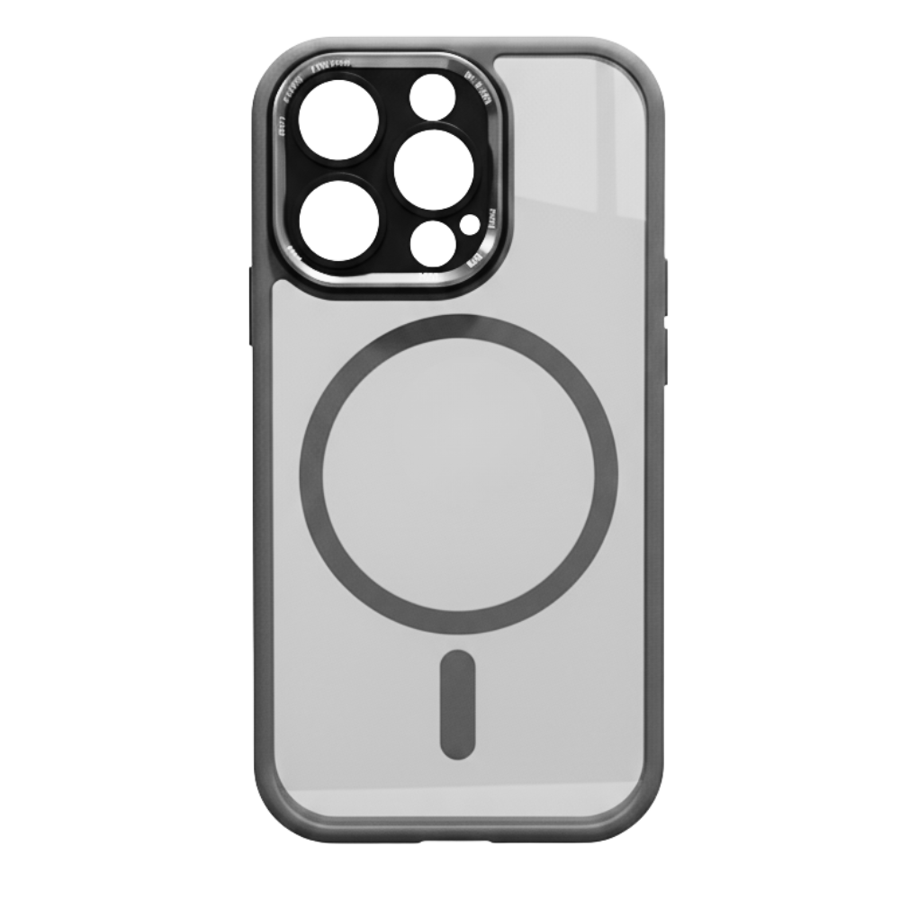 Coque magnétique antichoc pour iPhone -Gris - Ozerty