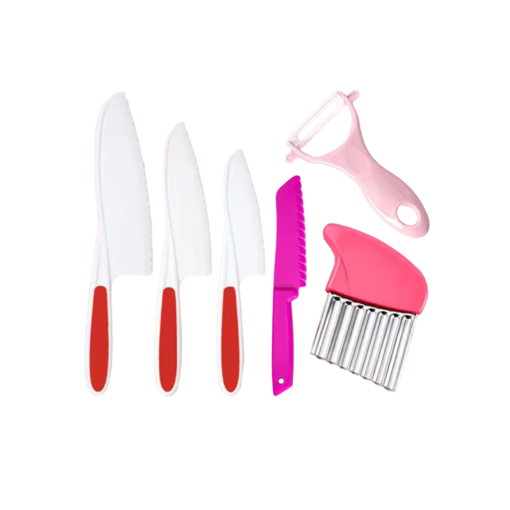 Kit ustensiles de cuisine pour enfants -Rouge - Ozerty