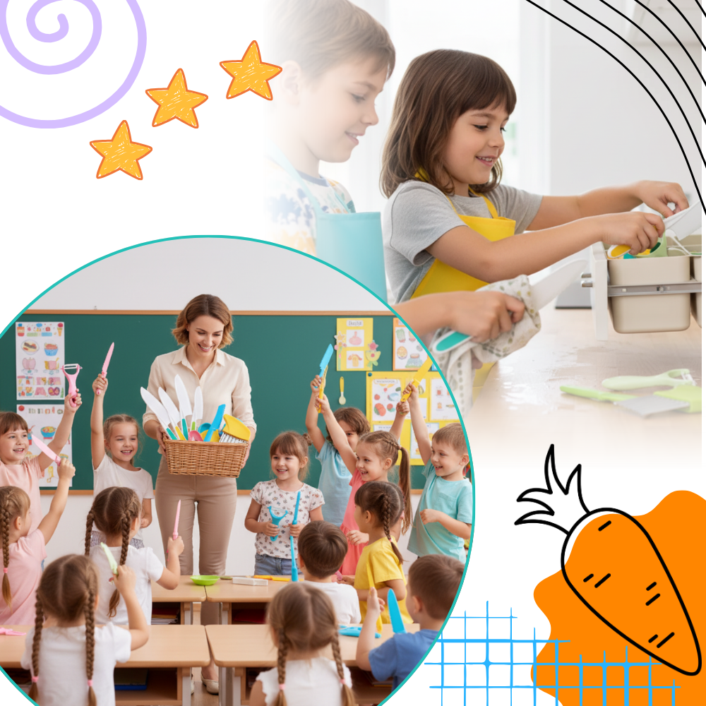 Kit ustensiles de cuisine pour enfants - Ozerty