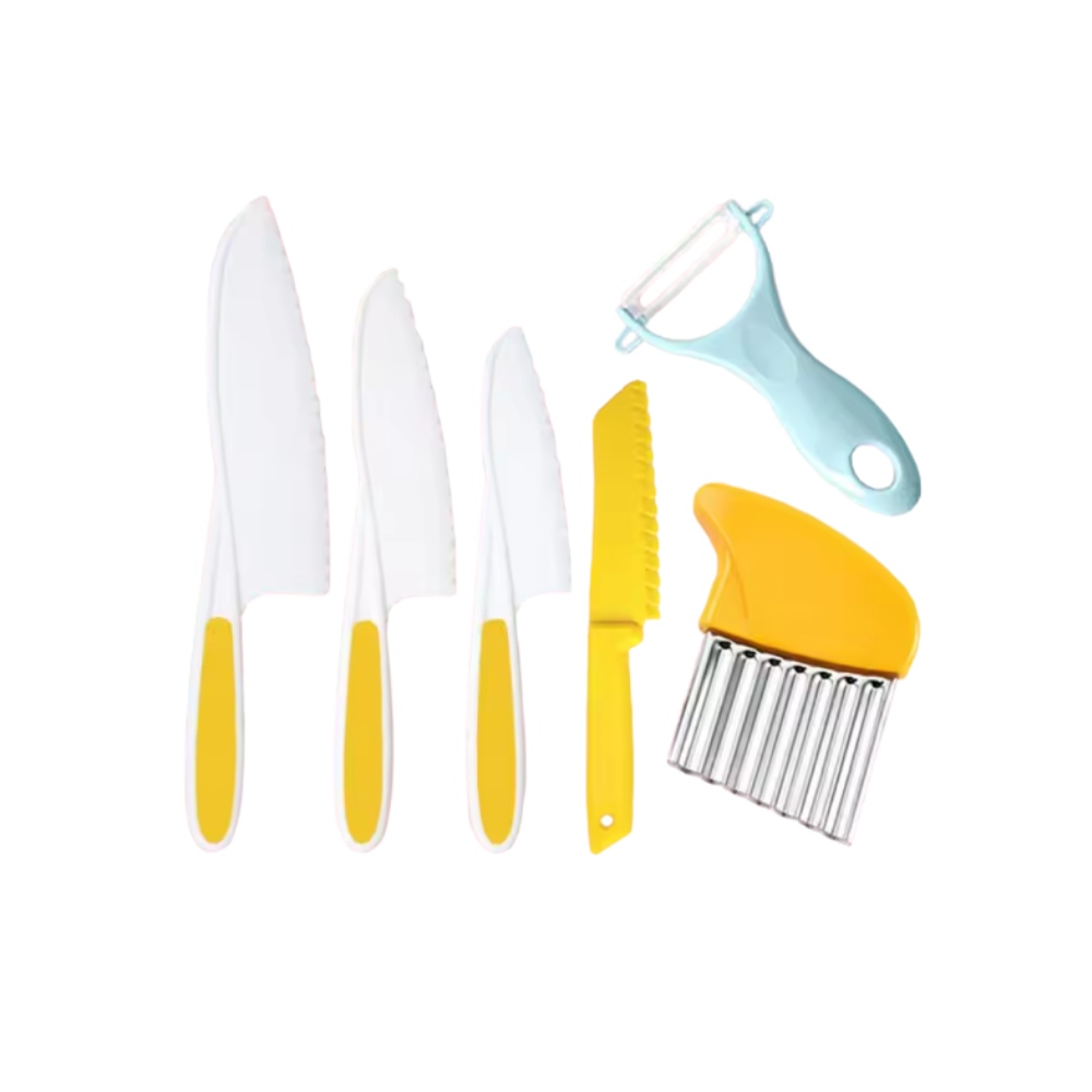 Kit ustensiles de cuisine pour enfants -Jaune - Ozerty