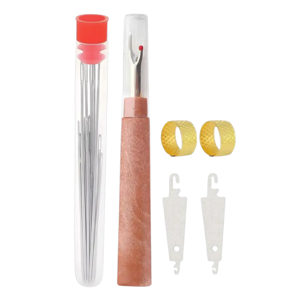 Kit d'aiguilles à broder à gros chas -31 pièces - Ozerty