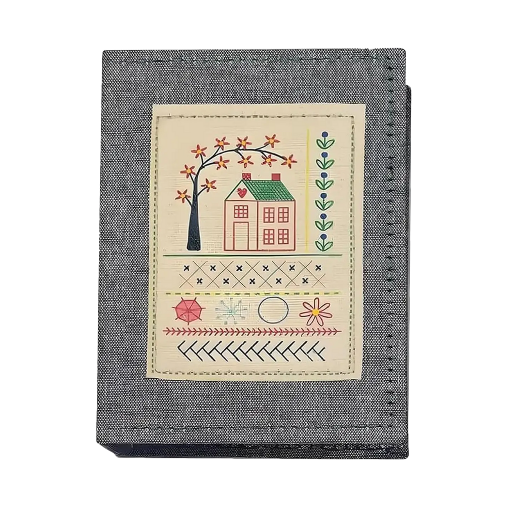 Livre de points de broderie sur lin - Ozerty