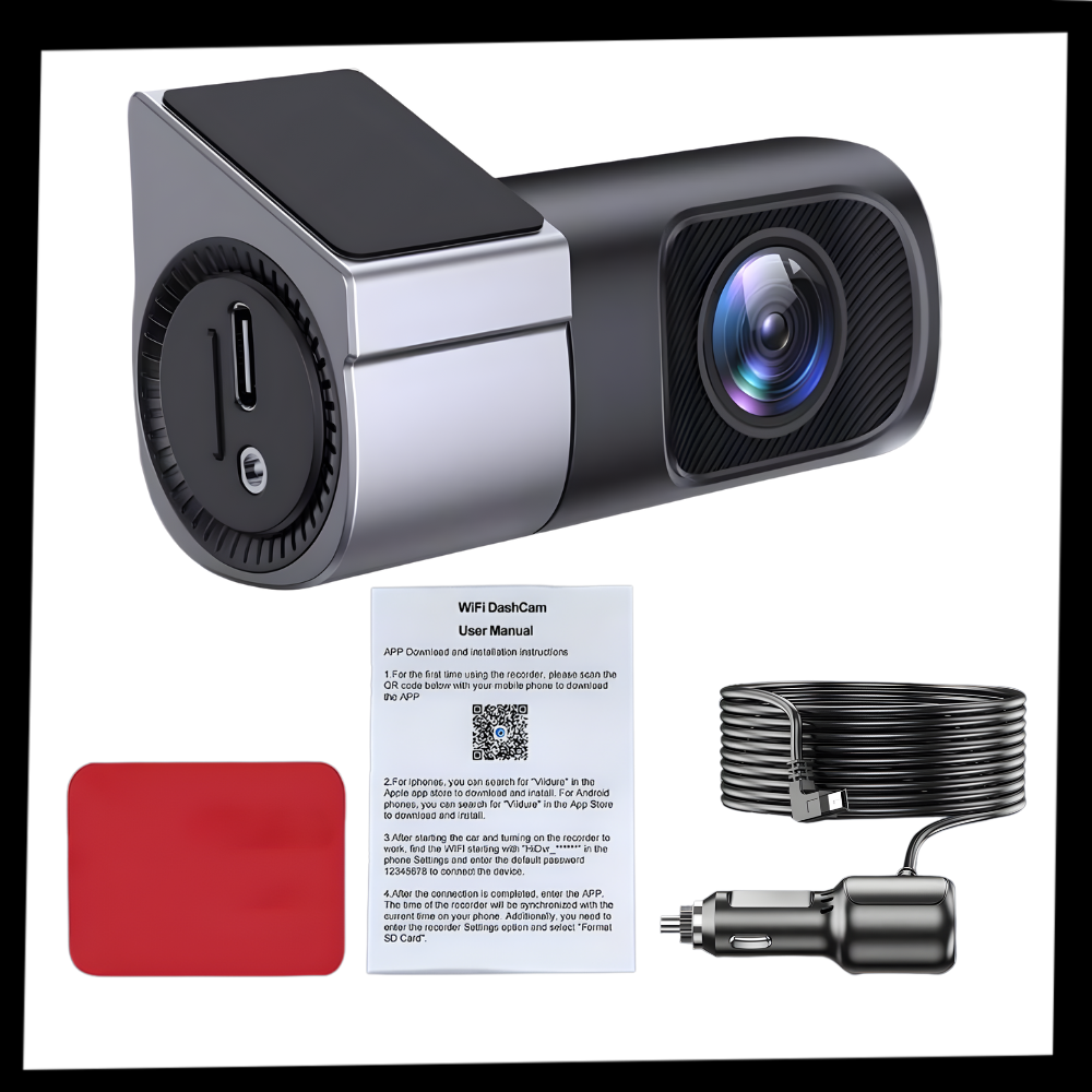 Caméra embarquée Dashcam vision nocturne  - Ozerty