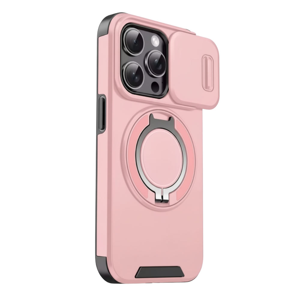 Coque magnétique pour iPhone -Rose - Ozerty