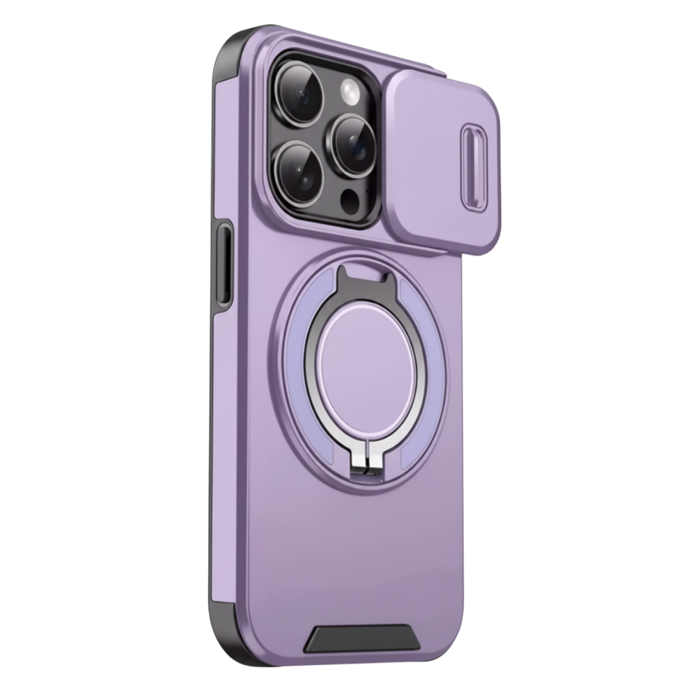 Coque magnétique pour iPhone -Violet - Ozerty