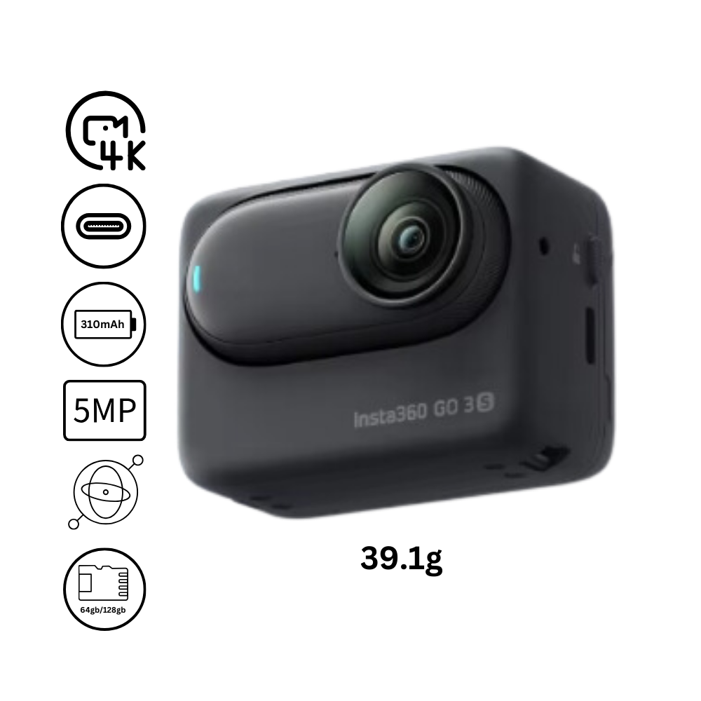 Caméra Insta 360 mains libres à montage magnétique  - Ozerty