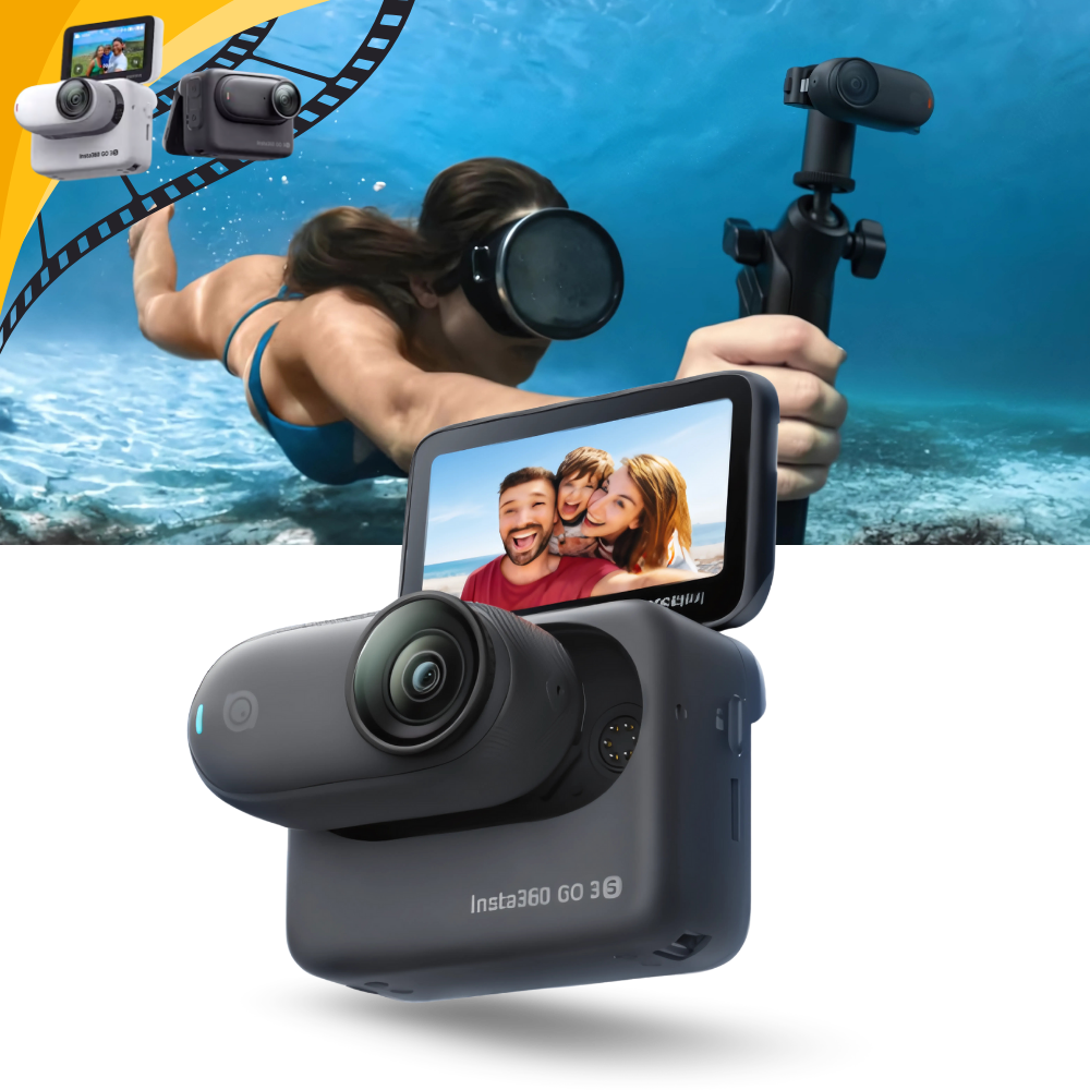Caméra Insta 360 mains libres à montage magnétique  - Ozerty