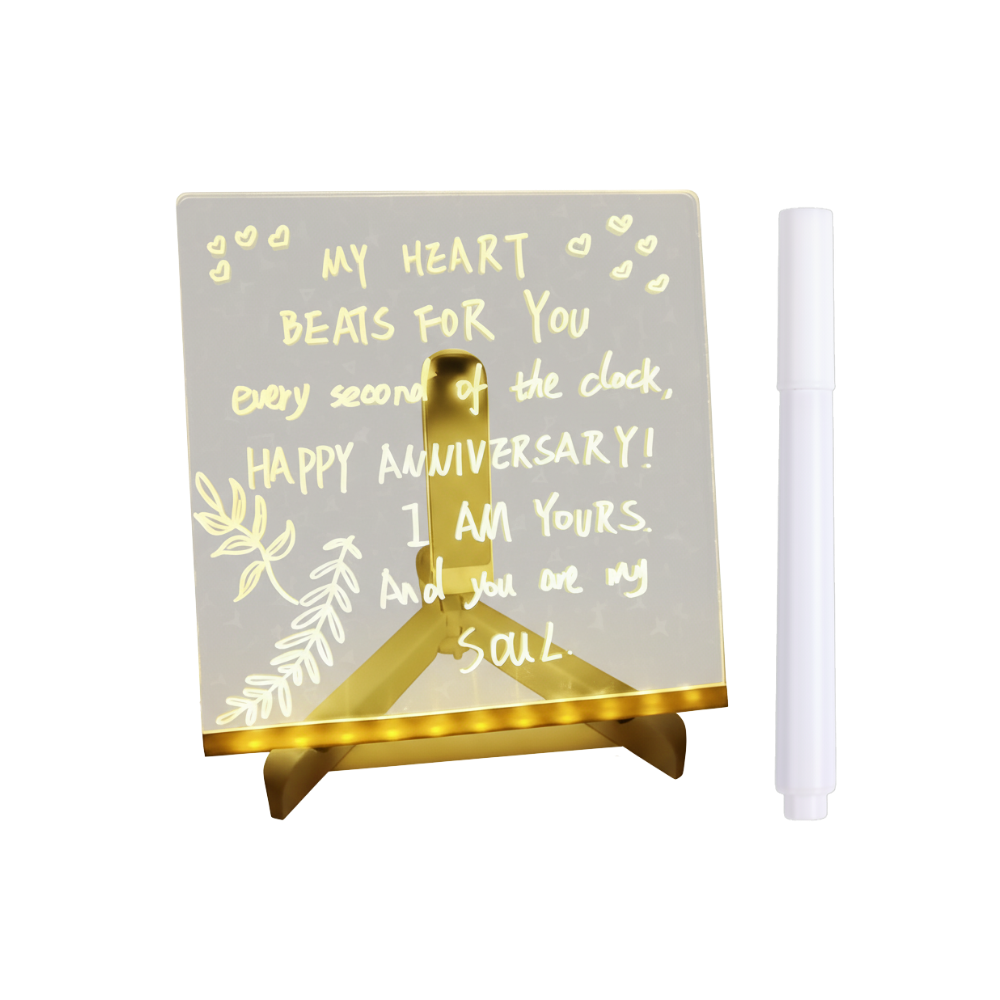 Tableau d'écriture affichage LED -15 x 15 cm - Ozerty