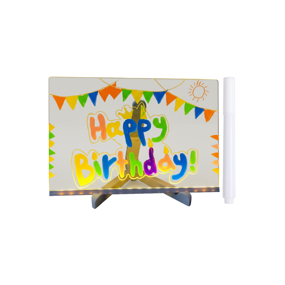 Tableau d'écriture affichage LED -30 x 20 cm - Ozerty