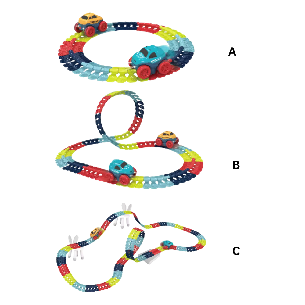 Jouet mini circuit de course de montagnes russes - Ozerty