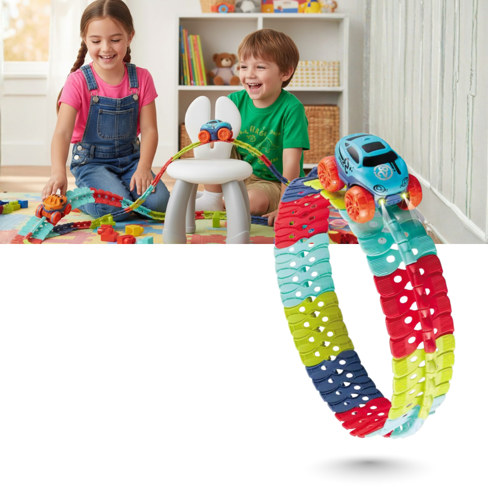 Jouet mini circuit de course de montagnes russes - Ozerty