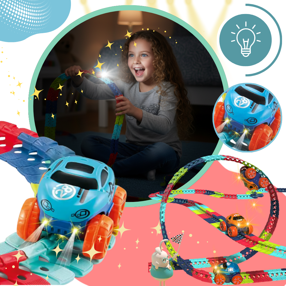 Jouet mini circuit de course de montagnes russes - Ozerty