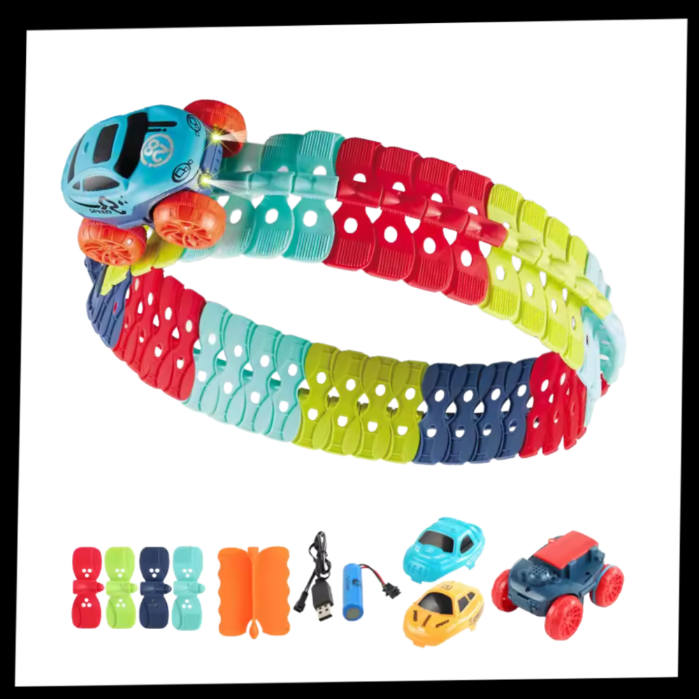 Jouet mini circuit de course de montagnes russes - Ozerty