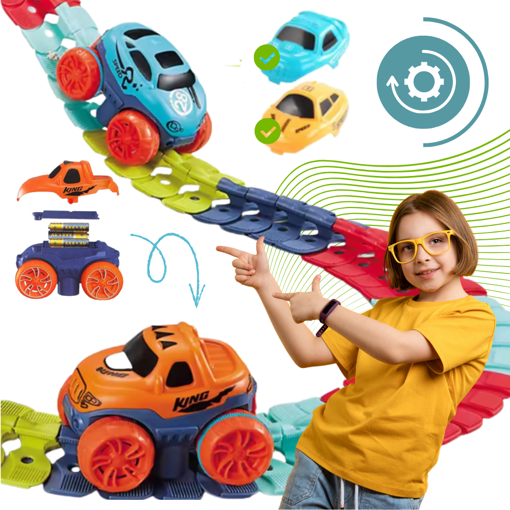 Jouet mini circuit de course de montagnes russes - Ozerty