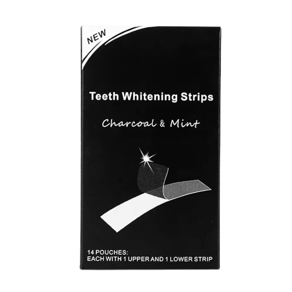Bandes de blanchiment des dents au charbon et à la menthe - Ozerty