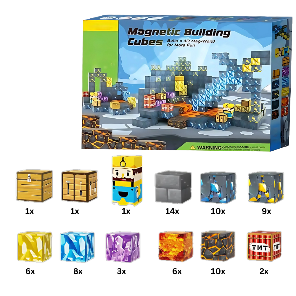Blocs magnétiques minecraft | Blocs de construction magnétiques ...