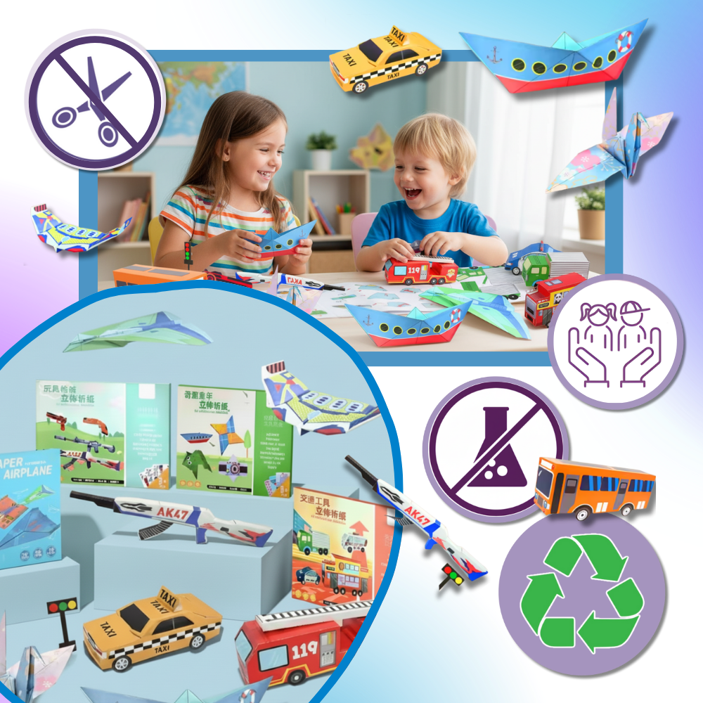 Livre DIY d'origami multithèmes - Ozerty