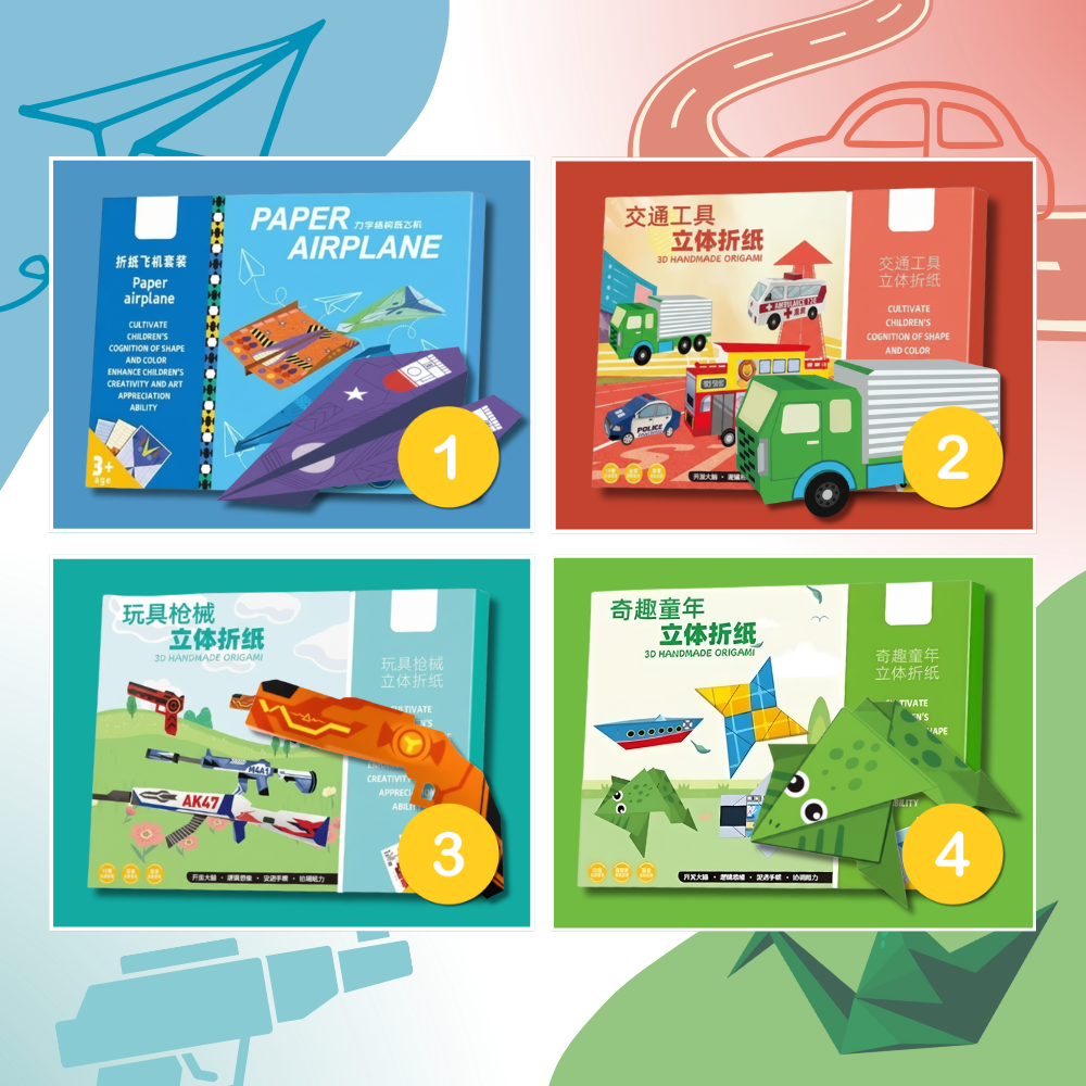 Livre DIY d'origami multithèmes - Ozerty